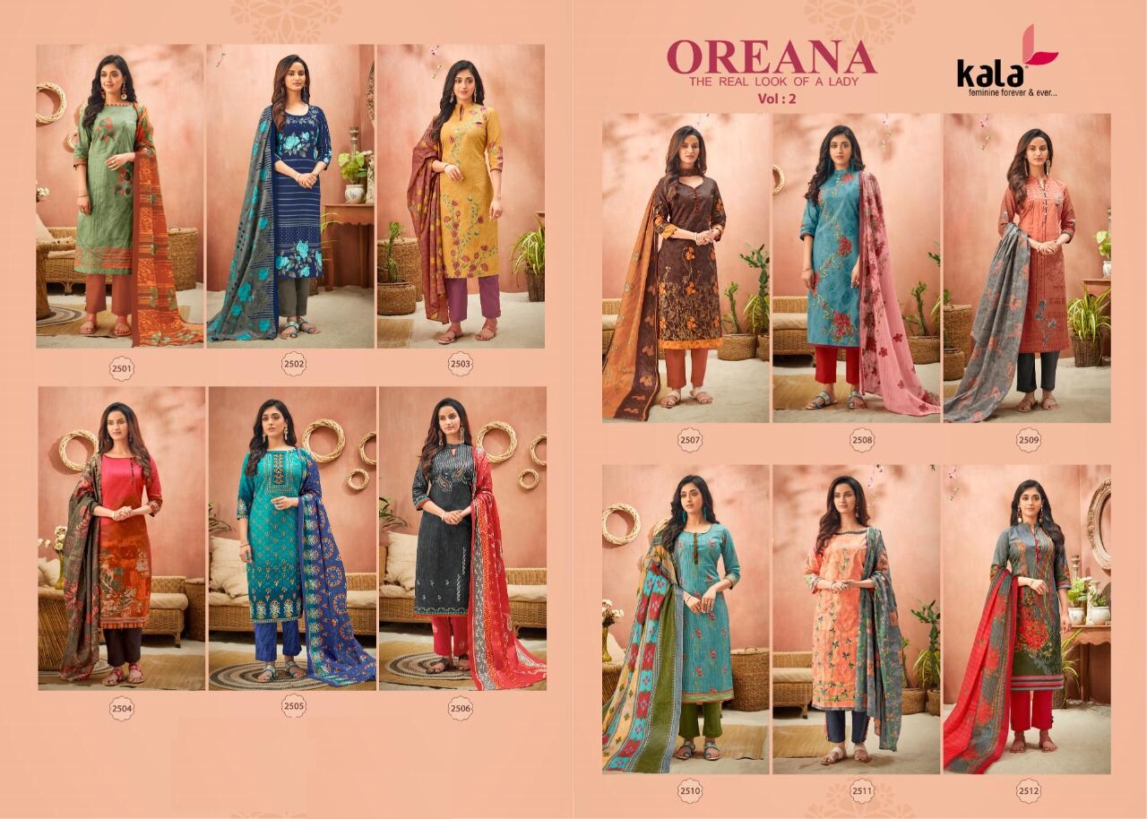 Oreana 2 Latest Fancy Designer Casual Wear Printed Cotton Dress Material Collection

